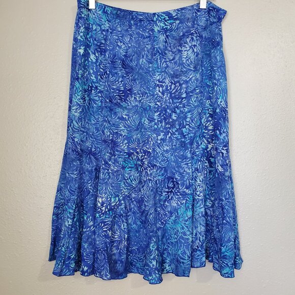 Nomadic Traders Midi Flowy Skirt Size Large - Picture 2 of 11